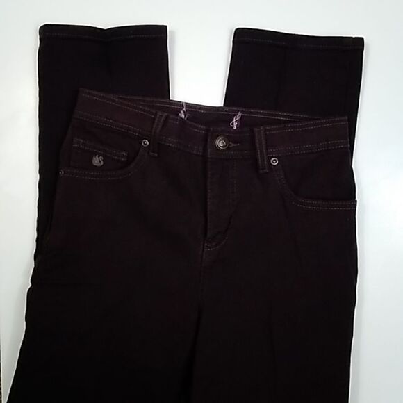 Gloria Vanderbilt Petite Size 4 Women's Brown Jeans Vintage - Picture 2 of 11